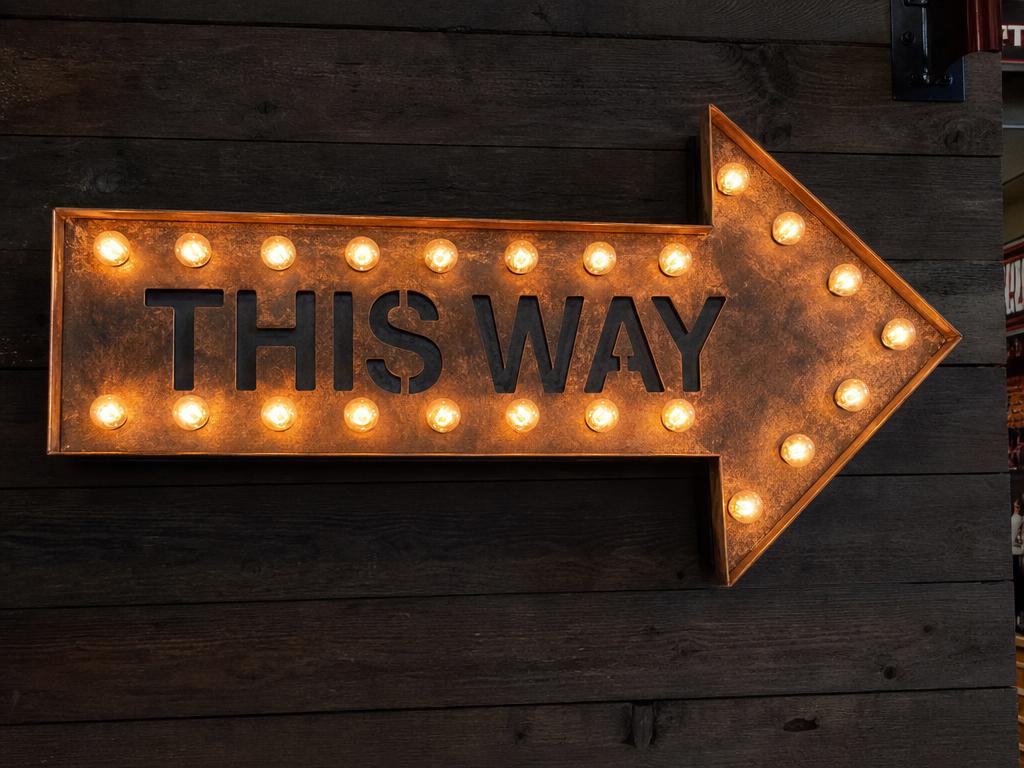 Marquee Arrow Sign