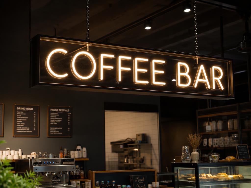 Hanging Neon Menu Board