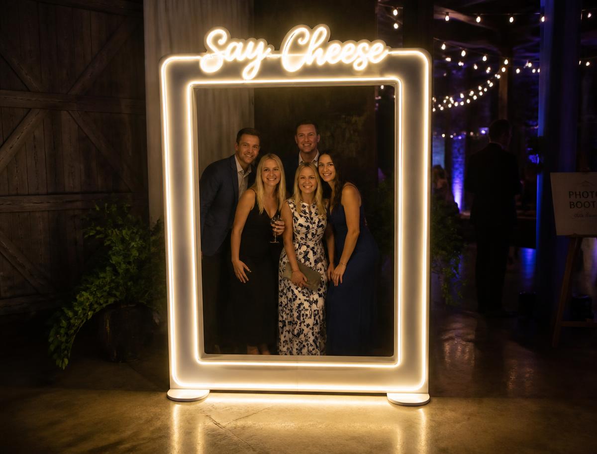 “Say Cheese” Photo Booth Neon Sign